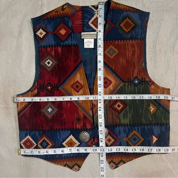 Coldwater Creek Aztec boho southwestern Vest - Picture 10 of 12